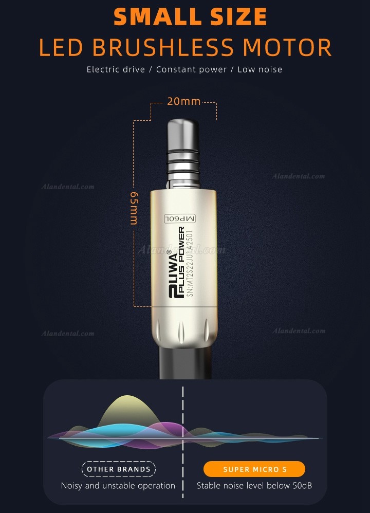 Pluspower® Super Micro S Dental Electrical Micro Motor Bulit-in LED Light